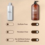 Botanic Hearth Biotin Shampoo with 100% Pure Ginger Oil – Sulfate & Paraben-Free – Enriched with Turmeric Extract, Argan Oil & Vitamin E – For All Hair Types – 16 fl. oz