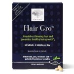NEW NORDIC Hair GRO, Hair Growth Supplement, Biotin & Palm Fruit Extract Tocotrienols for Natural Regrowth, 60 Count (Pack of 1)