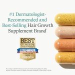 Nutrafol Postpartum Hair Growth Supplements, Clinically Tested for Visibly Thicker Hair and Less Shedding, Breastfeeding-friendly - 1 Month Supply