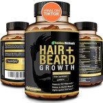 Hair + Beard Growth Vitamins for Men | Biotin 10,000mcg, Collagen, Patented OptiMSM®, goMCT®, Saw Palmetto | 60 Day Supply | Naturally Regrow Stronger, Thicker, Healthier Hair & Stops Hair Los