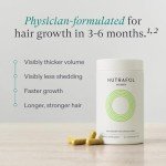 Nutrafol Women's Hair Growth Supplements, For Women Ages 18-44, Clinically Proven Hair Supplement for Visibly Thicker and Stronger Hair, Dermatologist Recommended - 1 Month Supply, 1 Refill Pouch