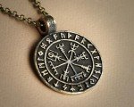 Baldur Jewelry - Handcrafted Viking Runic Rune Compass Necklace Vegvisir Futhark Necklace Pendant Amulet - Viking Gifts for Men - Viking Jewelry for Men - Viking Necklace