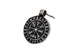Baldur Jewelry - Handcrafted Viking Runic Rune Compass Necklace Vegvisir Futhark Necklace Pendant Amulet - Viking Gifts for Men - Viking Jewelry for Men - Viking Necklace