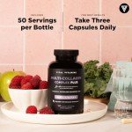 Vital Vitamins Multi Collagen Complex Plus - with Biotin, Hyaluronic Acid, Vitamin C - Type I, II, III, V, X - for Women & Men - Hair, Skin, Nails Beauty Complex - 150 Capsules