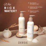 Rice Water Hair Growth Shampoo & Conditioner: Biotin & Caffeine Infused for Thinning Hair - Women & Men
