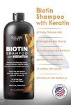 SOULSPA PURE Biotin Shampoo with Keratin - Advanced Anti-Thinning, Hair Growth & Repair Formula - Soothes Scalp, with Tea Tree Oil & DHT Blockers - Strong, Healthy Hair for Men & Women - 16 fl oz