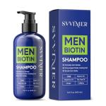 Svvimer Hair Growth Shampoo for Men - Biotin Thickening Shampoo with Rosemary Tea Tree Oil Caffeine for Hair Loss and Thinning - 13.5 Fl Oz (Pack of 1)