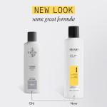 Nioxin Scalp + Hair Thickening System 1 Shampoo | For Natural or Untreated Hair with Light Thinning | With Niacinamide and Biotin | 10.1 Fl oz.