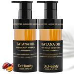 Dr. Healdy Batana Oil Shampoo and Conditioner Set - for Hair Growth,Thickening & Hydration,Sulfate Free - Fights Hair Loss & Clarifies Scalp - for Men & Women (6.8 Fl Oz×2)