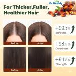 Dr. Healdy Batana Oil Shampoo and Conditioner Set - for Hair Growth,Thickening & Hydration,Sulfate Free - Fights Hair Loss & Clarifies Scalp - for Men & Women (6.8 Fl Oz×2)