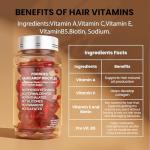POEROES Hair Treatment Serum 50 Capsules Hair Vitamins A C E Pro B5 - Hair Serum for Frizzy and Damaged Hair - Hair Oil with Argan & Avocado Oil - Leave in Conditioner for Women & Men
