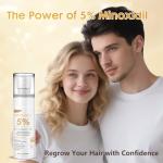 ZYXN Minoxidil for Men and Women, Hair Growth Biotin Serum with Batana and Rosemary for Hair Beard Regrowth Treatments Extra Strength Hair Loss Solution, Clinically Proven to Regrow Thicker