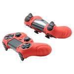 CHINFAI PS4 Controller DualShock4 Skin Grip Anti-Slip Silicone Cover Protector Case for Sony PS4/PS4 Slim/PS4 Pro Controller with 8 Thumb Grips (Red)