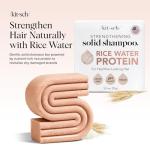 Kitsch Rice Water Shampoo Bar for Hair Growth – Strengthening Hair Shampoo for Men and Women – Reduce Breakage, Boosts Shine – Paraben, Silicone & Sulfate-Free, Vegan Hair Care - 3.2 oz