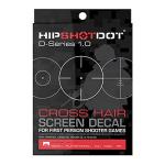 HipShotDot D-Series Pro Pack - Reusable Transparent Aim Sight Assist TV Decals - Gaming Television or Monitor Decal for FPS Video Games Compatible with PC, Xbox & PlayStation (1.0 Red)
