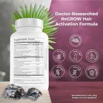 PUREHEALTH RESEARCH ReGrow - Hair Growth Vitamins - with Saw Palmetto, Biotin, Collagen, Zinc, Iron, Iodine, Selenium & More - Hair Supplements for Women & Men - 60 Capsules