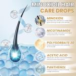 5% Minoxidil for Women Hair Growth Serum Topical Minoxidil Hair Regrowth Thicker Prevent Hair Loss for Thickening Longer Fuller Healthier Hair 3 Bottles of 2oz