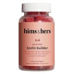 HIMS & HERS biotin Builder Gummy with Vitamins B12, B6 and D, Gluten Free, no Artificial sweeteners or Flavors, Wild Cherry, 60 Count