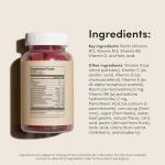 HIMS & HERS biotin Builder Gummy with Vitamins B12, B6 and D, Gluten Free, no Artificial sweeteners or Flavors, Wild Cherry, 60 Count