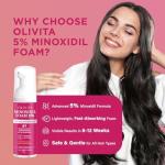 5% Minoxidil Foam for Women Hair Growth: Extra Strength Hair Regrowth Treatment – Revitalize Hair Follicles & Regrow Thicker, Fuller Hair – Hair Loss Solution - 2x60ML