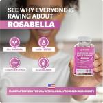 Rosabella Hair Growth Gummies for Women & Men – Vegan Hair Gummies with 5000mcg Biotin – Hair Vitamins for Strong, Healthy-Looking Hair – Gummy Biotin Supplement – 60 Count