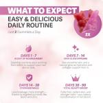 Rosabella Hair Growth Gummies for Women & Men – Vegan Hair Gummies with 5000mcg Biotin – Hair Vitamins for Strong, Healthy-Looking Hair – Gummy Biotin Supplement – 60 Count