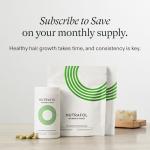 Nutrafol Women's Hair Growth Supplements, for Women 18-44 Years Old, Clinically Tested for Visibly Thicker, Stronger Hair, 100% Vegan Ingredients, Dermatologist Recommended - 1 Month Supply, 1 Pouch