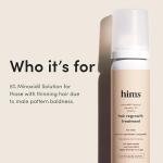 hims hair regrowth treatment minoxidil 5% topical solution foam - 2.11 oz