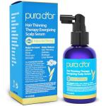 PURA D'OR Hair Thinning Therapy Energizing Scalp Serum 4oz w/Copper Tripeptide, Biotin, Caffeine, Plant Stem Cell, Catalase & DHT Balance, Rosemary Green Tea Leaf Extract, All Hair Types, Men Women