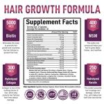 Purely Optimal Complete Hair Growth Vitamins for Women & Men – Supports Thicker, Stronger Hair Growth, Healthy Skin & Nails – Biotin, Collagen, Keratin – Easy-to-Take, Unflavored, 60 Capsules