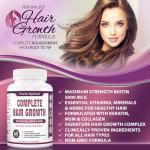 Purely Optimal Complete Hair Growth Vitamins for Women & Men – Supports Thicker, Stronger Hair Growth, Healthy Skin & Nails – Biotin, Collagen, Keratin – Easy-to-Take, Unflavored, 60 Capsules