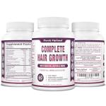 Purely Optimal Complete Hair Growth Vitamins for Women & Men – Supports Thicker, Stronger Hair Growth, Healthy Skin & Nails – Biotin, Collagen, Keratin – Easy-to-Take, Unflavored, 60 Capsules