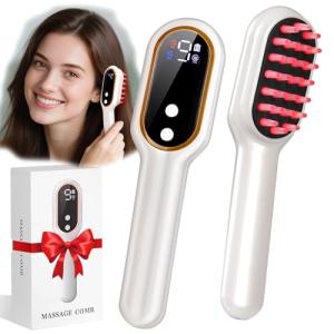 MERNUNUX Laser Therapy Hair Growth Comb, Electric Scalp Massager, Handheld Comb-Shaped Hair Regrowth Device for Hair Growth & Hair Care for Thicker, Healthier Hair