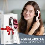 MERNUNUX Laser Therapy Hair Growth Comb, Electric Scalp Massager, Handheld Comb-Shaped Hair Regrowth Device for Hair Growth & Hair Care for Thicker, Healthier Hair