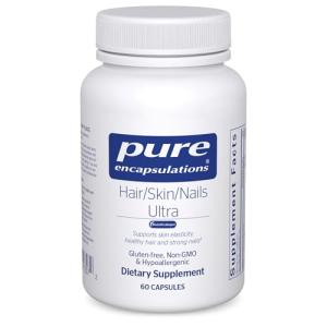 Pure Encapsulations Hair/Skin/Nails Ultra Advanced Beauty Supplement - Biotin & Collagen Supplement for Healthy Hair, Strong Nails & Youthful Skin Support* - 60 Capsules