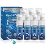 5% Minoxidil for Men and Women, Regrowth Serum, Extra Strength Spray for Hair Loss, Minoxidil 5 Percent, Thicker Healthier Hair, Beard Growth Kit, Topical Treatment, 60ml x 7 Bottles（Extra Strength）