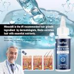 TecFlox 5% Minoxidil with Biotin for Men & Women, Beard Growth Oil, Hair Growth Serum, Unisex, 2-Pack, Total 4 fl oz for 4 Months
