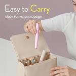 OLOV slim Facial Hair Removal for Women, Painless Eyebrow Trimmer with Pivoting Head, Electric Battery Operated Body Hair Remover with 2 Replaceable Blade for Face Neck Chin Bikini, Pink