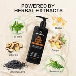 Root Activator Shampoo for Men and Women – Rosemary & Boiton Hair Growth Shampoo for Thinning Hair, Hair Loss & Scalp Health – Natural Herbal Formula with Cooling Sensation – Sulfate-Free – 10.1 fl oz