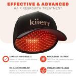 Kiierr 272 Premier Laser Cap | FDA Cleared For Hair Loss In Men & Women | Full Scalp Treatment to Reverse Thinning | 272 Medical Grade Lasers, Not LEDs
