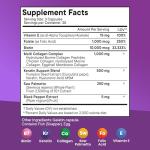 NEW AGE Biotin Collagen Keratin Hyaluronic Acid - 50,000mcg Hair Growth Vitamins for Men and Women, Nails, Hair, Skin Vitamins and DHT Blocker with Vitamin E Folic Acid Pumpkin Seed MSM- 180 Count