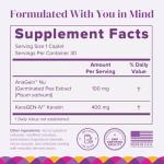 Barimelts Hair Health+ for GLP-1 Users and Bariatric Patients - Hair Growth Supplement Helps Reduce Visible Hair Thinning - 30 Smooth-Coated Caplets (1-Month Supply)​