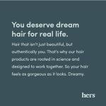 hers Triple Threat Shampoo and Conditioner Set for Women - Thickening, Moisturizing, Reduces Shedding - Color Safe Hair Loss Shampoo and Conditioner - Napa Rose - 2 x 6.4 fl oz