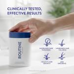 Routine Wellness Hair Growth Supplement - Clinically Proven for Thicker, Fuller Hair - Reduces Wrinkles, Fine Lines - Gluten Free, Ideal for Women & Men with Thinning Hair - 1 Bottle, 30 Day Supply