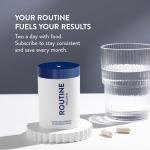 Routine Wellness Hair Growth Supplement - Clinically Proven for Thicker, Fuller Hair - Reduces Wrinkles, Fine Lines - Gluten Free, Ideal for Women & Men with Thinning Hair - 1 Bottle, 30 Day Supply