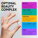 Biotin 10,000 mcg Supplement for Hair Growth with Collagen & Keratin for Hair Loss & Thinning Hair - Hair Skin and Nails Vitamins for Women & Men - Healthy Regrowth, Skin Glow & Nail Repair - 60 Pills