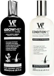 Hair Growth Shampoo & Conditioner set by Watermans - Boost your Growth, Suffering with Hair Problems Try this Award winning combo. Great for female and male hair loss problem.