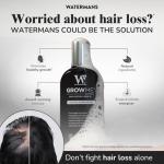 Hair Growth Shampoo & Conditioner set by Watermans - Boost your Growth, Suffering with Hair Problems Try this Award winning combo. Great for female and male hair loss problem.
