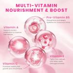 Hussell Hair Treatment Serum Bali Secret - 40 Hair Care Capsules - No Rinse - With Argan Macadamia & Avocado Oils - Vitamins A, E, & Pro B5 - Conditioner for Women & Men