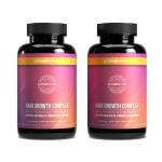 Primal Harvest Hair Growth Vitamins, 2 Pack - 120 Pills, Natural Hair Regrowth, Thickening, and Supplement for Men & Women with Biotin & Zinc